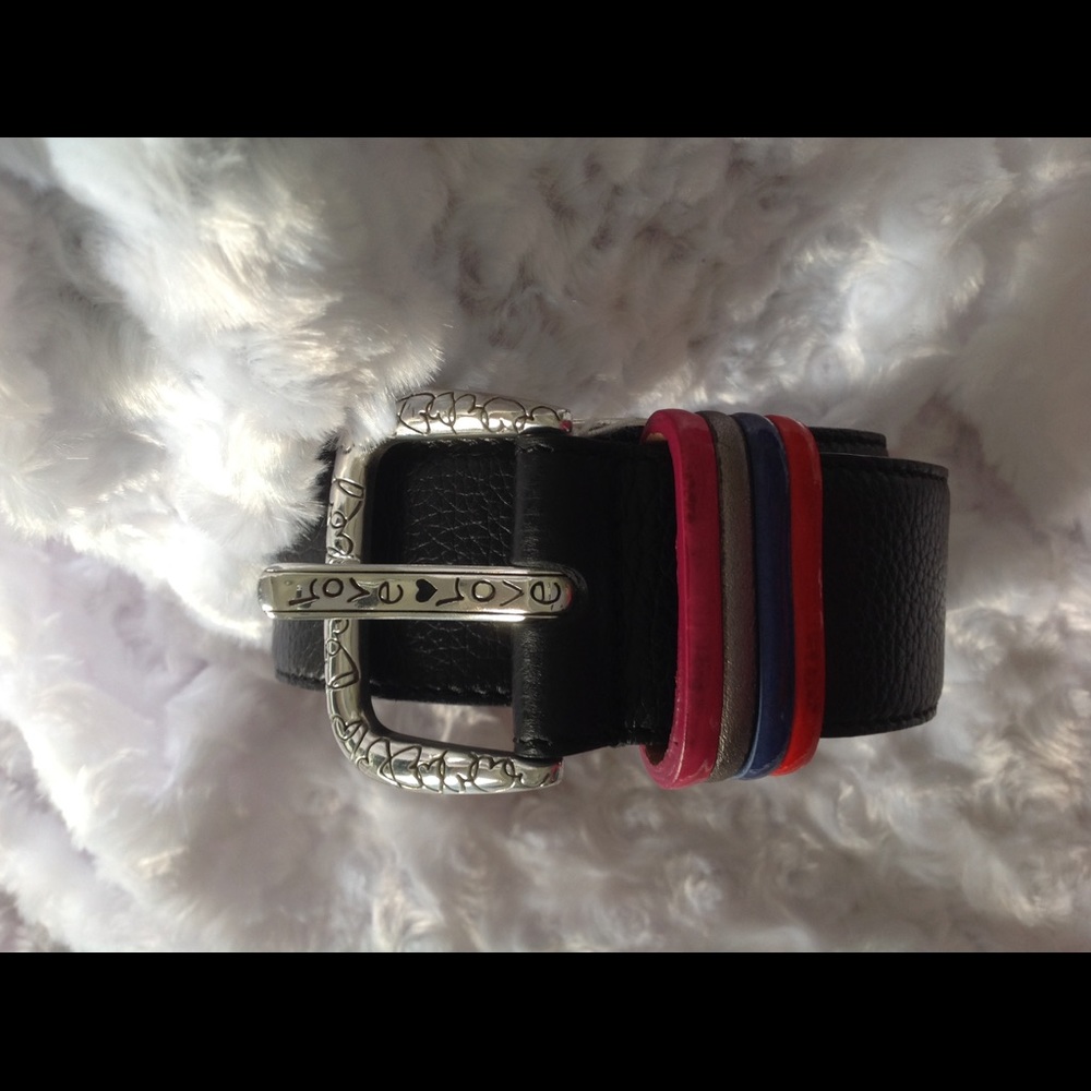 Brighton Bijoux Black Leather Belt-28